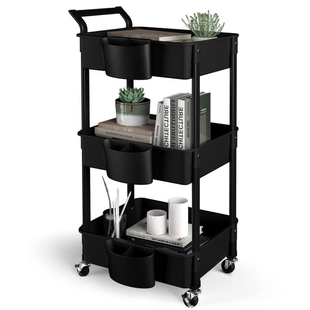 HBTower Rollwagen aus Kunststoff 3 Etagen 🛒🏠
