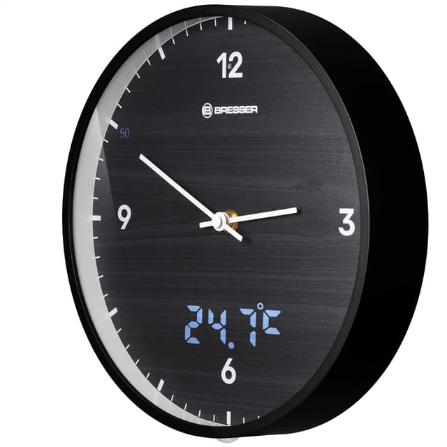 🕰️ Bresser MyTime Wanduhr mit Funk ohne Tickgeräusche und LED-Anzeige