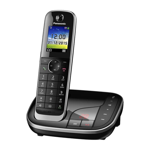📞🔋 Panasonic KX-TGJ320GB Schnurlostelefon mit Anrufbeantworter Schwarz - 20% Rabatt!