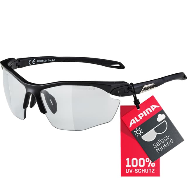 🌞 ALPINA TWIST FIVE HR V 🚴‍♂️ - Selbsttönende, Bruchfeste & Beschlagfreie Sport- & Fahrradbrille