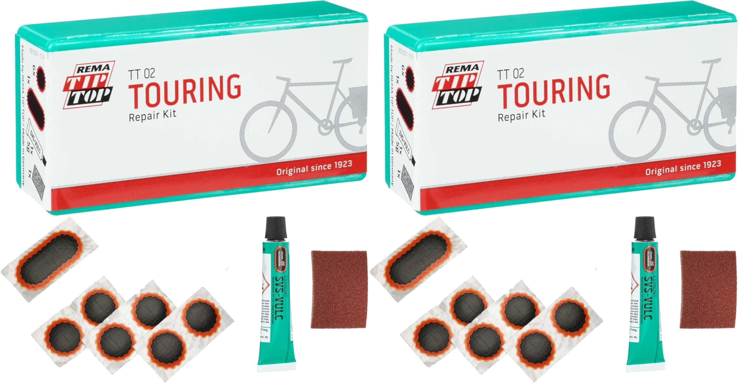 🔧 Rüsten Sie sich aus! 🚲 Rema Tip Top Unisex – Erwachsene TipTop02 Flickzeug in Grün, 2 Sets