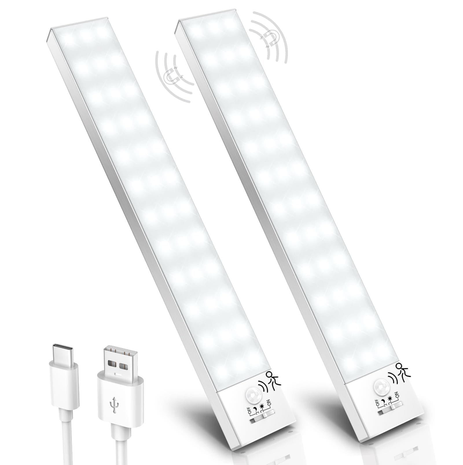 LED Unterbauleuchte mit Bewegungsmelder - 2er Set 🌟