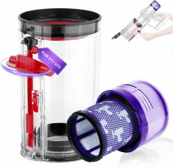 Verbesserter Ersatz-Staubbehälter für Dyson V11/V15 - Transparenter Mülleimer mit HEPA-Filter
