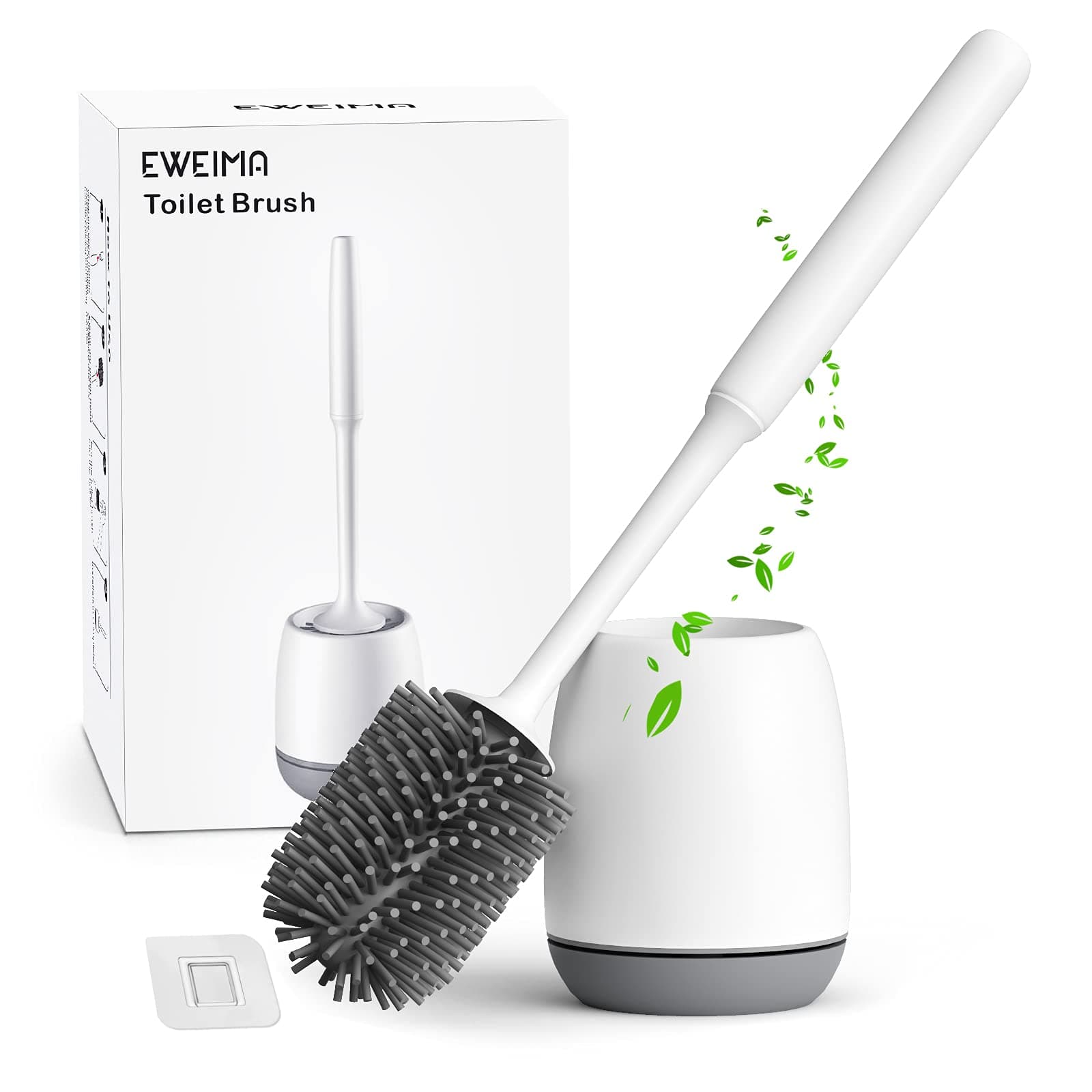 🚽 EWEIMA WC-Bürste Silikon mit Schnell Trocknendem Haltersatz - Deal des Tages! 🧼