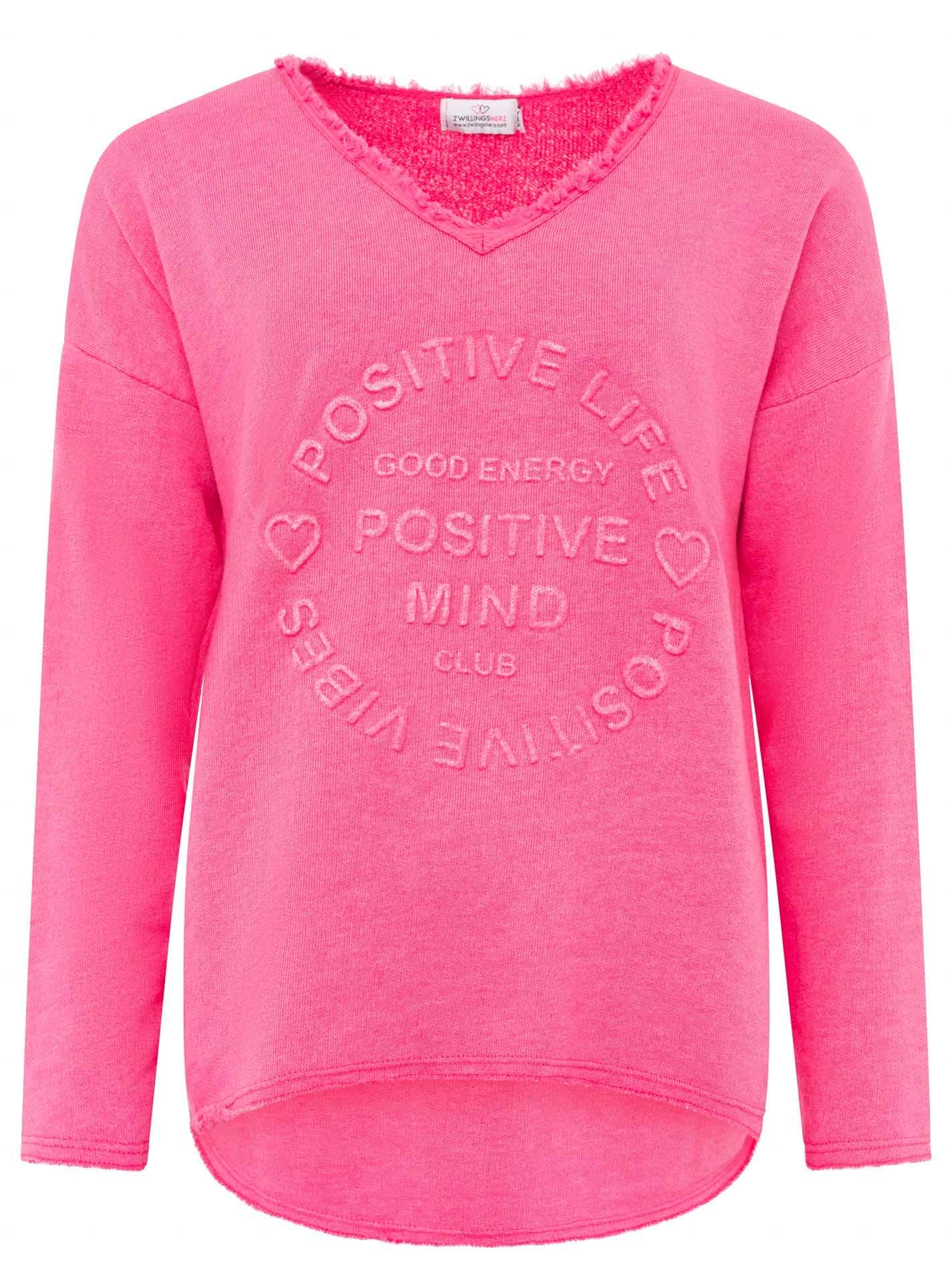 🌸 Zwillingsherz Sweatshirt Positiv für Damen Frauen - Hochwertiger Pullover Hoodie 🌺