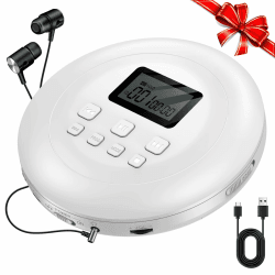 🎵 Gueray Tragbarer CD Player 🎧 Tragbar CD Player Kinder CD-Player HiFi Discman mit Kopfhörer LCD-Display 🎶 Angebot bei HelloDeals
