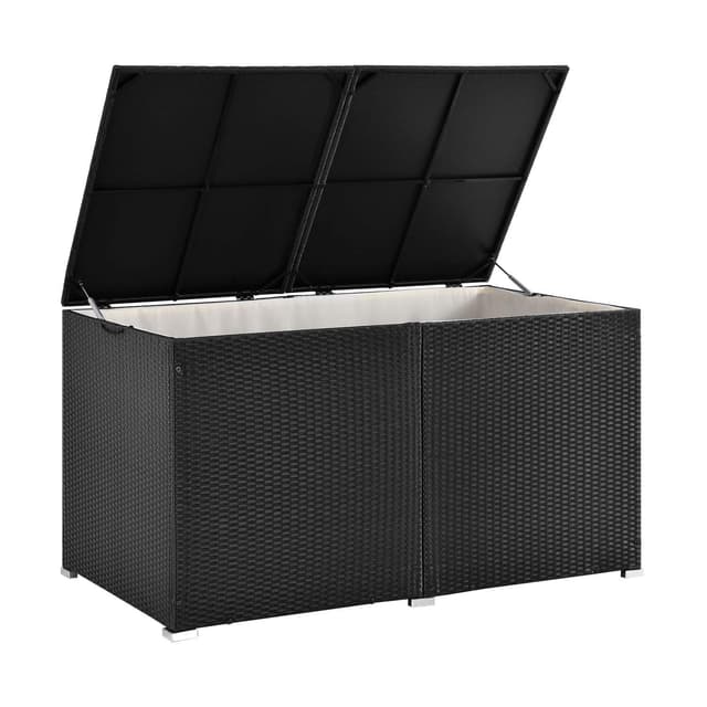 🌿🌞 Juskys Polyrattan Auflagenbox Ikaria 950 L für Garten 🌿🌞