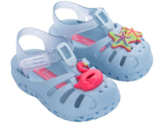 🦆👶🩴 Ipanema Mädchen Summer Baby Sandale 24 EU Light Blue Pink - Angebot!