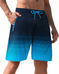 🏊 APTRO Herren Badeshorts Badehose Lang mit Mesh-Futter Schnelltrocknend Boardshorts Blau 4XL 🌊