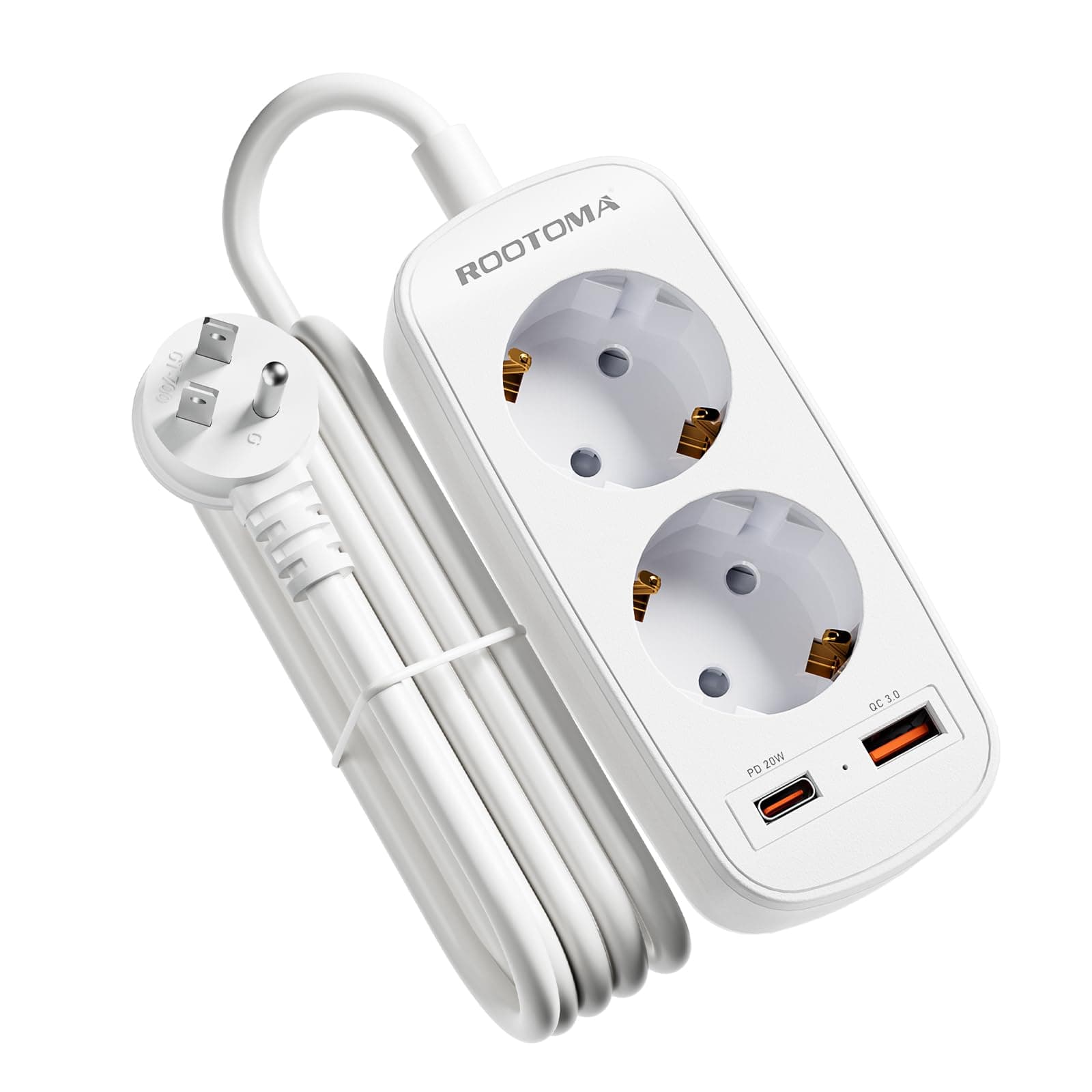 🔌🔋 USA Adapter Steckdose mit 20W Schnellladung | Deutsch zu US Adapter Steckdose 2-Fach