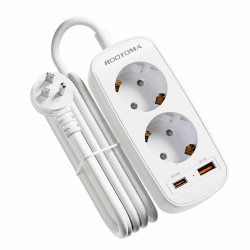 🔌🔋 USA Adapter Steckdose mit 20W Schnellladung | Deutsch zu US Adapter Steckdose 2-Fach Angebot bei HelloDeals