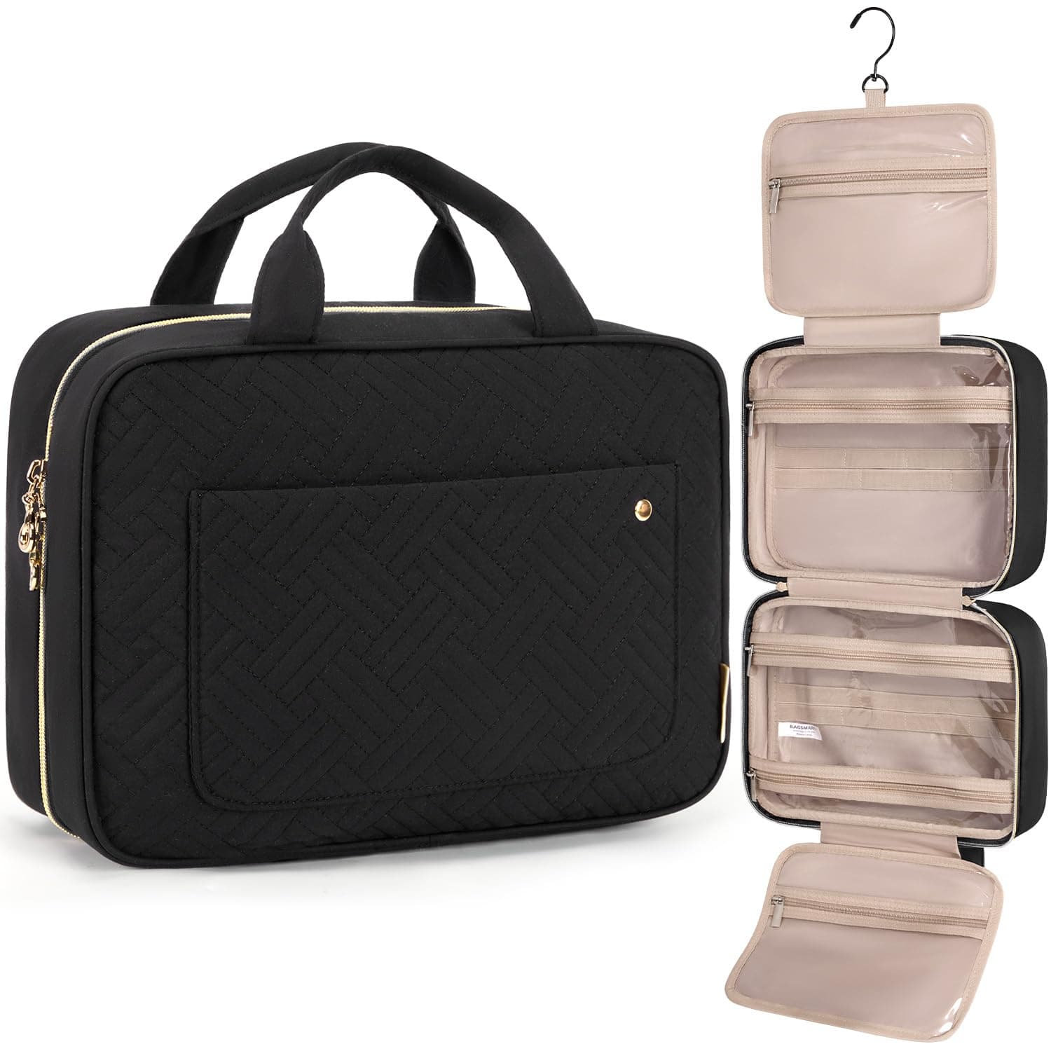 BAGSMART Kulturtasche zum Aufhängen - Damen Kulturbeutel Toiletry Bag 😍