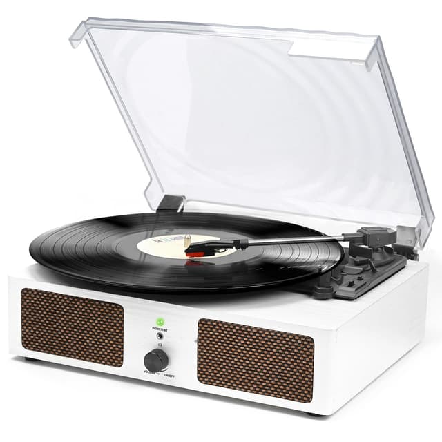 🎵🎶 Vintage Schallplattenspieler mit Bluetooth und integrierten Lautsprechern
