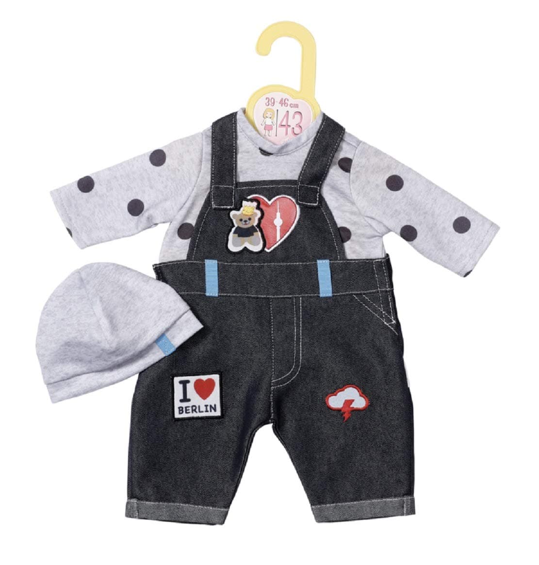 👗 Dolly Moda Berlin Outfit Set für Puppen 👒
