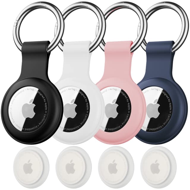 4 Pack IPX8 Wasserdicht AirTag Schlüsselanhänger 🌊🔑