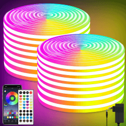 Angebot: LED Neon Licht Streifen 30M, RGB, Wasserdicht, Fernbedienung