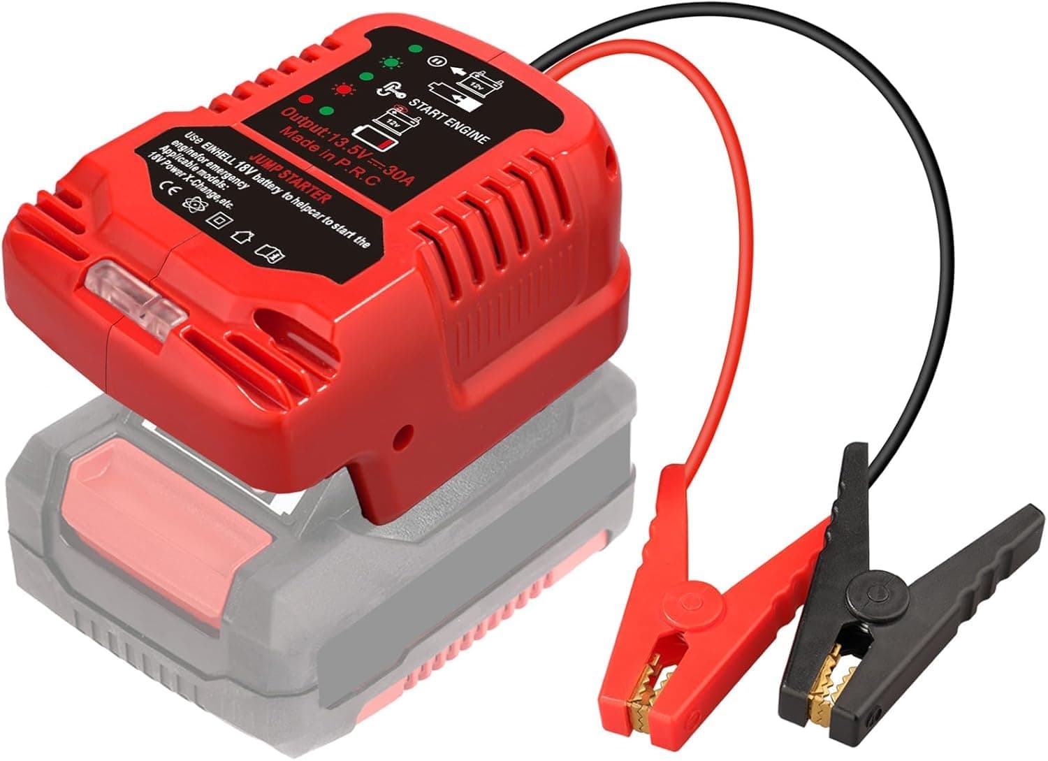 🚗⚡️ Auto Starthilfe Powerbank Adapter für Einhell 18V Power X-Change Akku