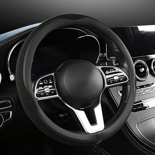 🚗🔥 Angebot: Carodi Lenkradbezug, Universal 15 Zoll, neuestes Mikrofaser-Leder