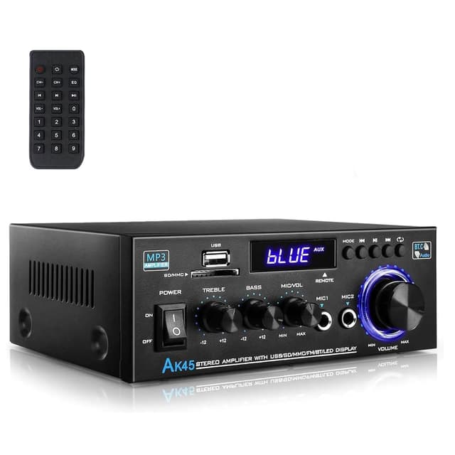 🔊 Romicta HiFi-Verstärker AK45 Pro - Mini Bluetooth Stereo Audio Verstärker Receiver