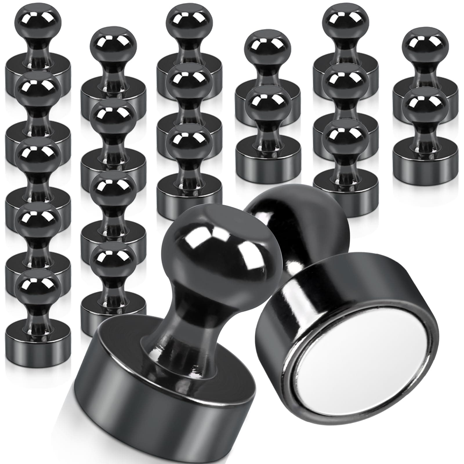 🌟 FPMYB 20 Stück Starke Magnete Schwarz 12 X 16mm 🌟