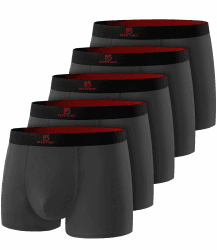 🩲 GLESTORE Boxershorts Herren Unterhosen Männer 5er Pack Modal Underpants M 5dunkelgrau 🩲