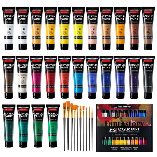 Fantastory Acrylfarben Set 26 Tuben × 36 ml 🎨
