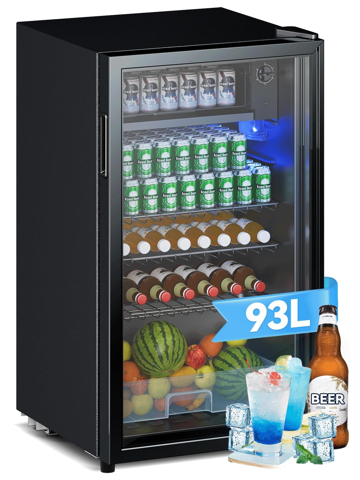Devoko Getränkekühlschrank mit Glastür 🍻🌟