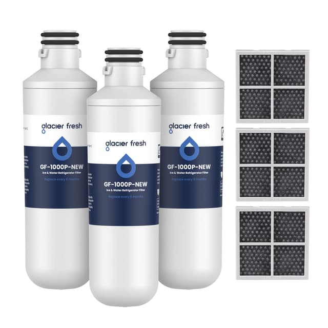GLACIER FRESH LT1000PC ADQ747935 Kühlschrank Wasserfilter und Luftfilter - 3er Pack