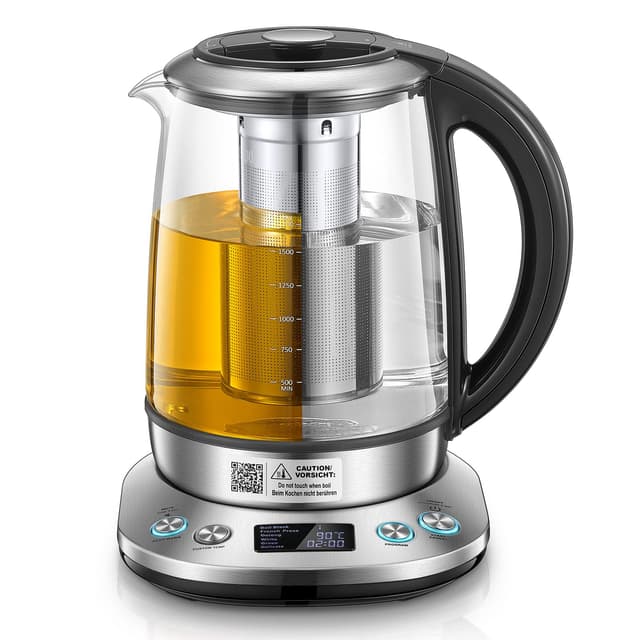 FOHERE 2200W Wasserkocher Glas - Präzise Temperaturregelung und 2 Stunden Warmhaltefunktion 🍵