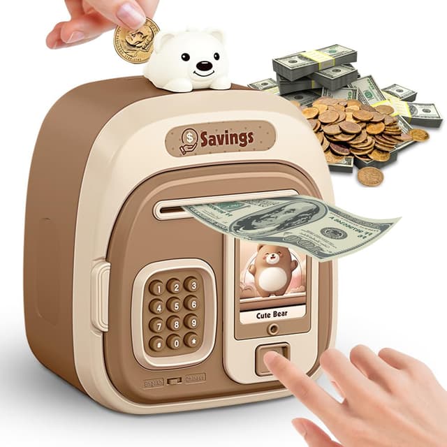 Elektronische Spardose Kinder Mädchen Jungen mit Fingerabdruck & Musik 🐷💰
