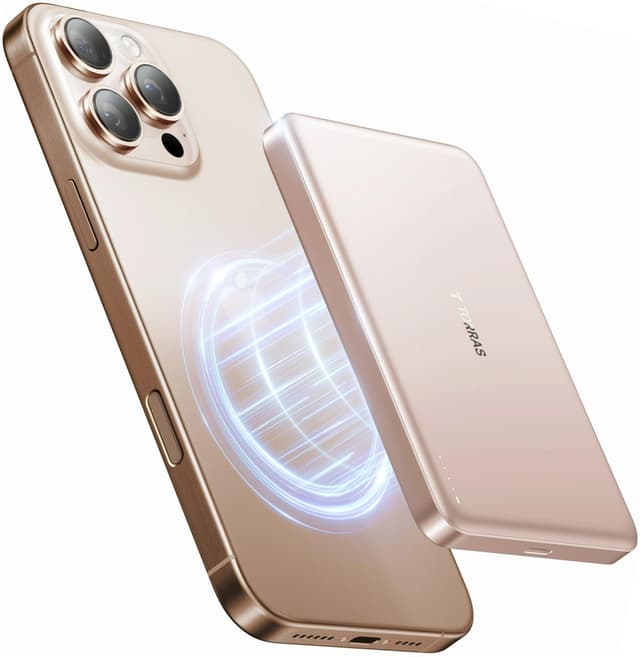 📱💥 TORRAS MiniMag Gold Powerbank für MagSafe, 10000mAh Schnellladen