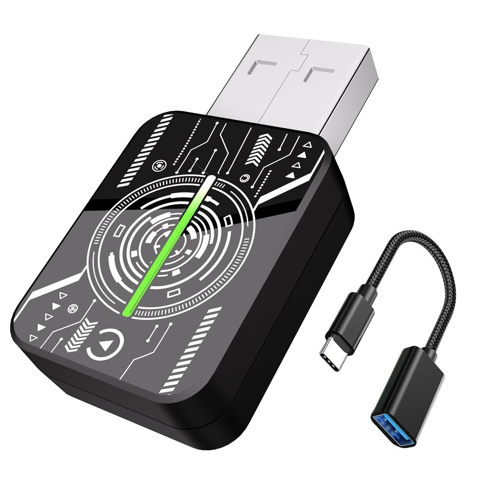 HEYINCAR+ Wireless Adapter für CarPlay/Android Auto, Kompaktes Design 💝