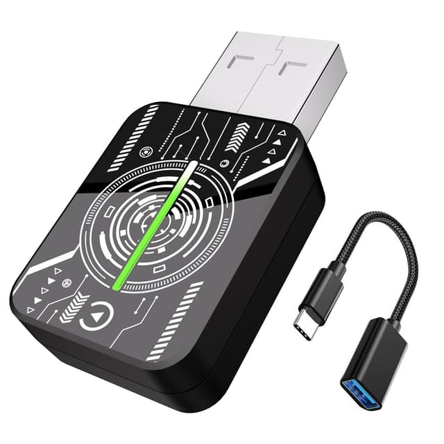 HEYINCAR+ Wireless Adapter für CarPlay/Android Auto, Kompaktes Design 💝