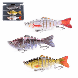 🎣 3 Stück Angelköder Set für Hecht & Co. - Realistische Fischköder 🐟