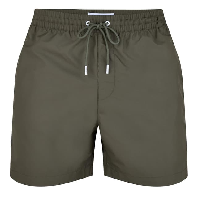 Calvin Klein Herren Medium Drawstring Badehose S Grün (Battle Green) 🏊‍♂️