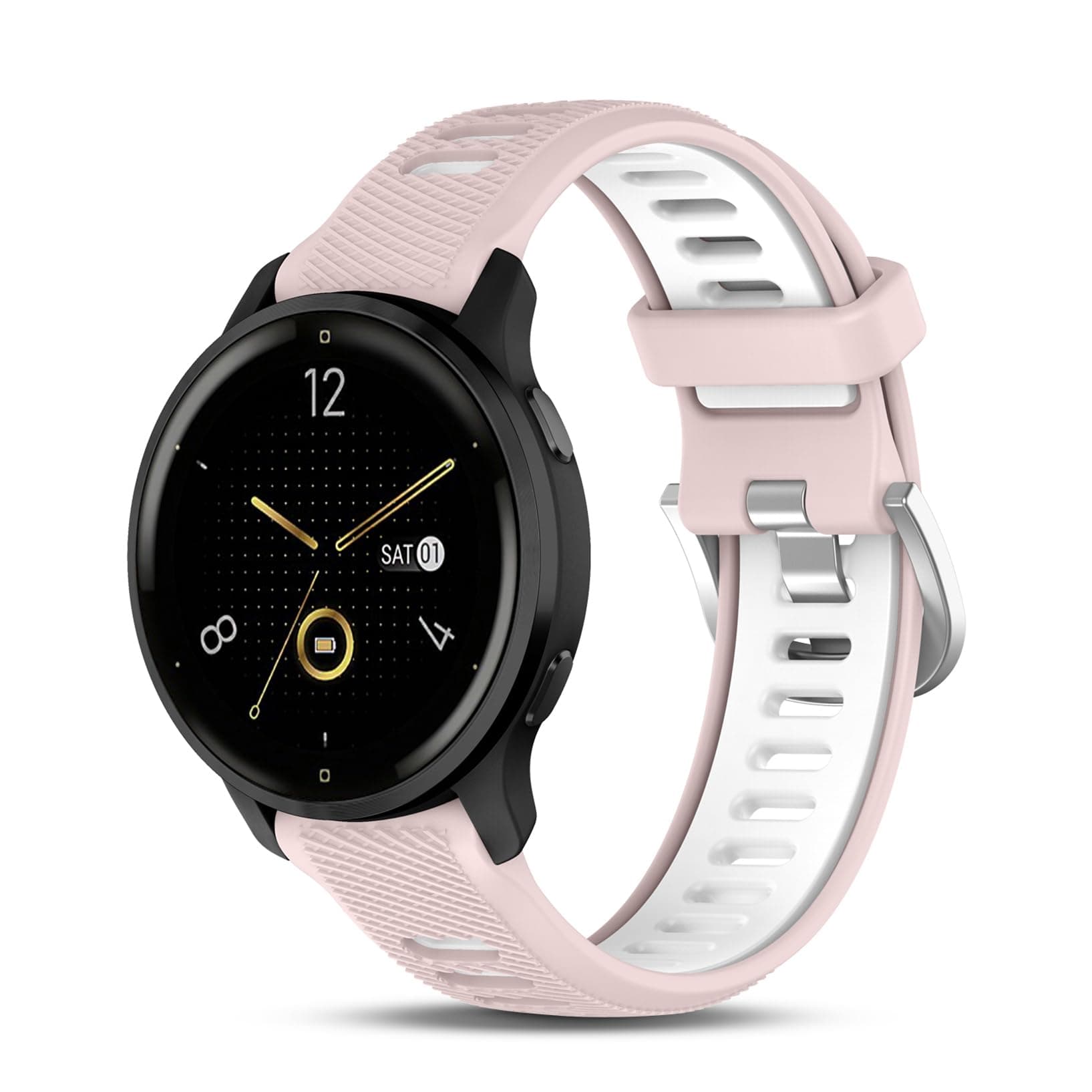 Wizvv Kompatibles 20mm Silikon-Sportuhrenarmband für Garmin Vivoactive und mehr 🌈🕒