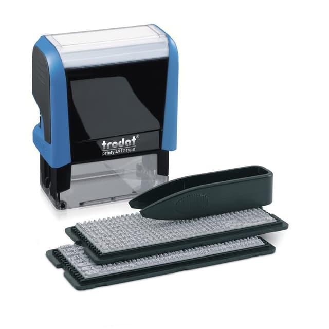 🌟 Trodat 4912 Printy Textstempel Typomatic Stempelset zum Selbersetzen 🌟