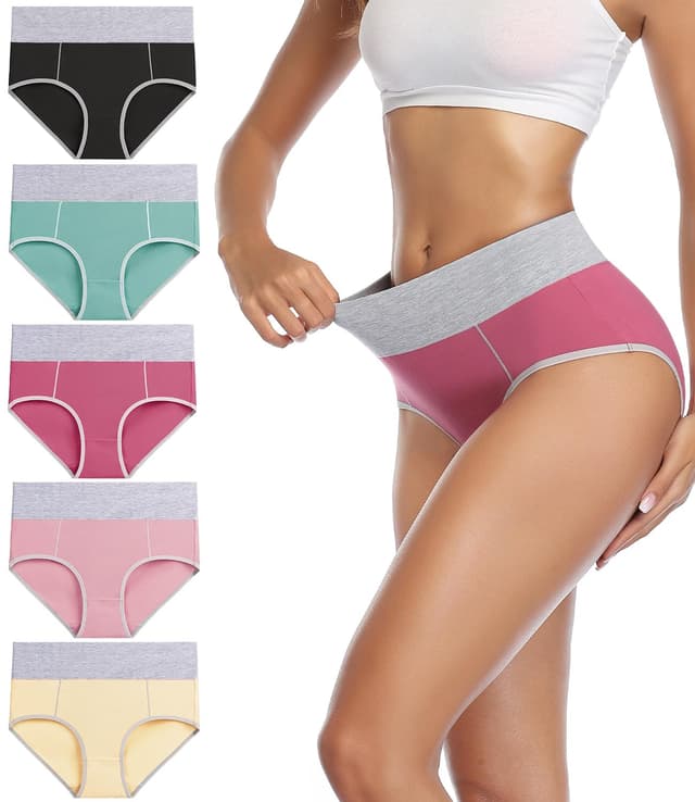 🌟 Angebot: Wirarpa Damen Baumwolle Unterhosen 5er Pack 5XL Mehrfarbig-a