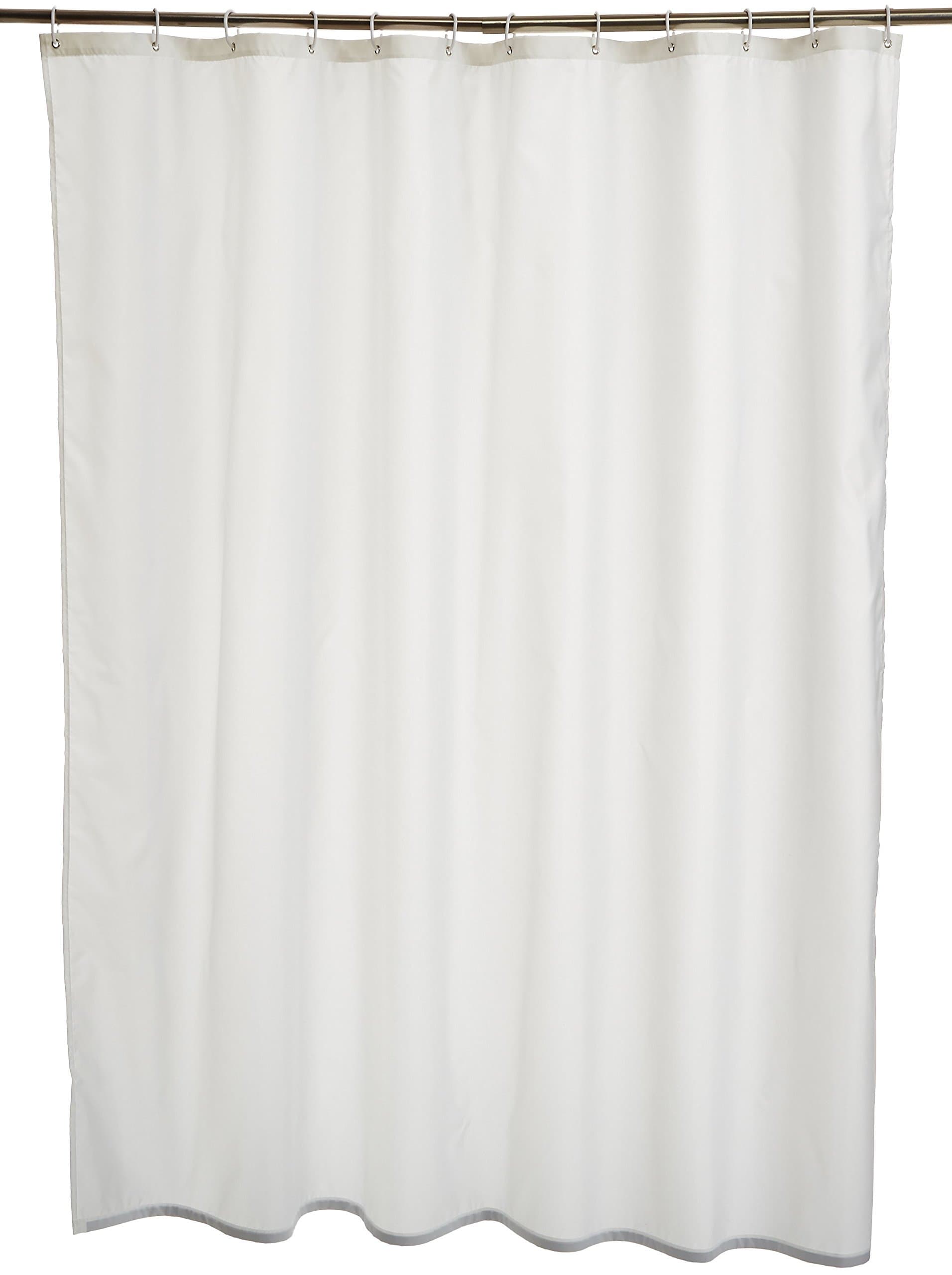 Angebot: Amazon Basics Duschvorhang 183x183 cm Weiß 🚿