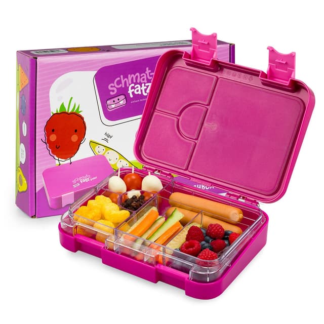 Junior Lunchbox Brotdose Vesperbox mit Zusatzbehälter | kinderfreundlich | BPA-frei | Kunststoff Lila Sonne 😍🍱
