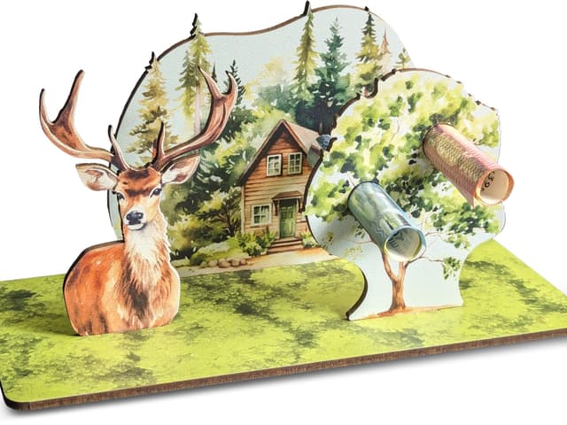 Förster - Hirsch 3D-Holzkarte 🦌💌 Geldgeschenke, Hirsch Deko, Hirschgeweih