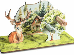 Förster - Hirsch 3D-Holzkarte 🦌💌 Geldgeschenke, Hirsch Deko, Hirschgeweih