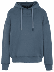🔥 Angebot: Armani Exchange Herren Modal Cotton Debossed Logo Pullover Hoodie Hooded Sweatshirt XXL Blau Avio