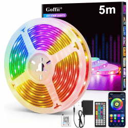 LED Strip 5m mit Musiksync und Timer-Einstellung 🎶🕰️