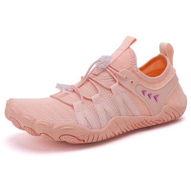 🌊👟 Wasserschuhe Badeschuhe Damen Herren Strandschuhe Schnell Trocknend Drainagelöcher Strand Schwimmschuhe Meeresschuh Surfschuhe Poolschuhe Unisex Barfußschuhe 36-46EU 39 EU Pink2 🌊👟