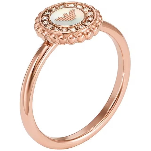 🌸 EMPORIO ARMANI Damenring Rose Gold-Tone 🌟