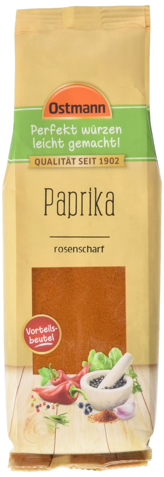 🌶️ Ostmann Gewürze - Rosenpaprika scharf | Pikantes Gewürz für Dips und mexikanische Speisen | 90 g im Beutel 🍽️