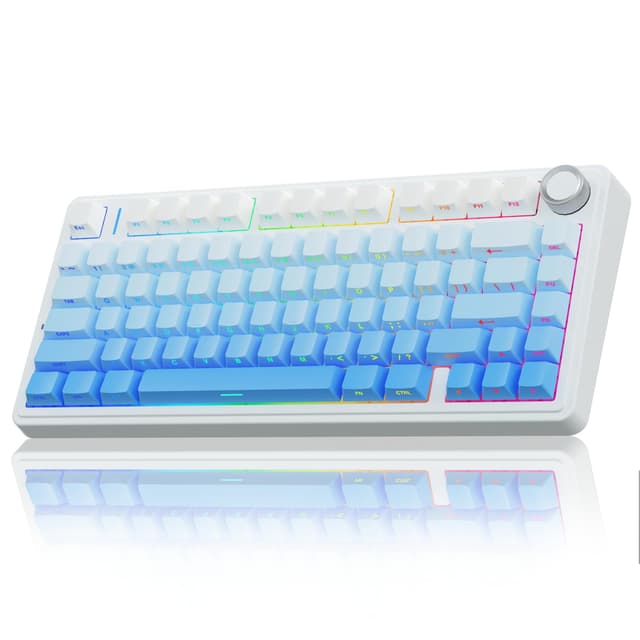 AULA F75 Mechanische Gaming-Tastatur 75% - Kabellos RGB QWERTY