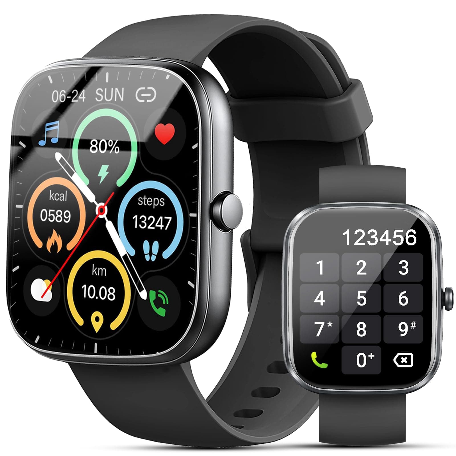 Smartwatch Herren Damen mit Telefonfunktion, 1.91" Fitnessuhr Damen 😍📱⌚