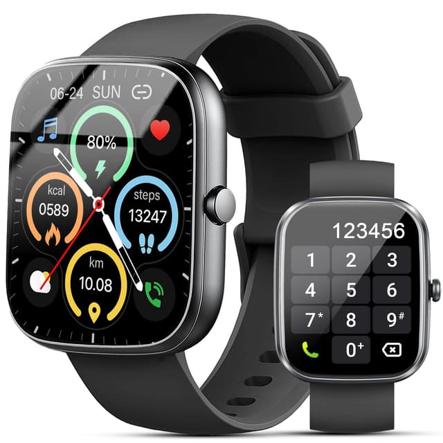 Smartwatch Herren Damen mit Telefonfunktion, 1.91" Fitnessuhr Damen 😍📱⌚